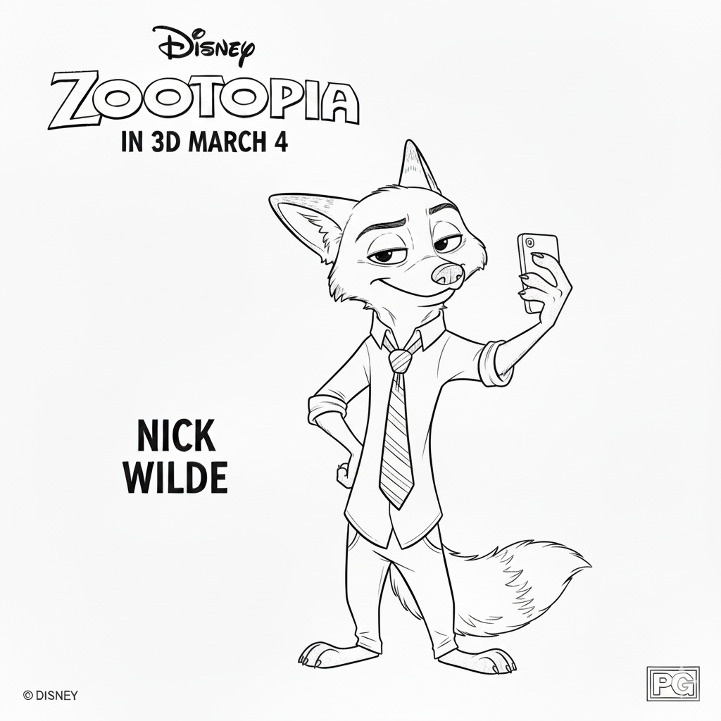 Zootopia Coloring Pages: A Creative Adventure for All Ages Trang To Mau Zootopia 4