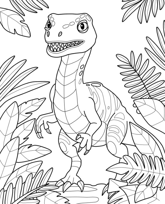 Velociraptor Coloring Pages 2